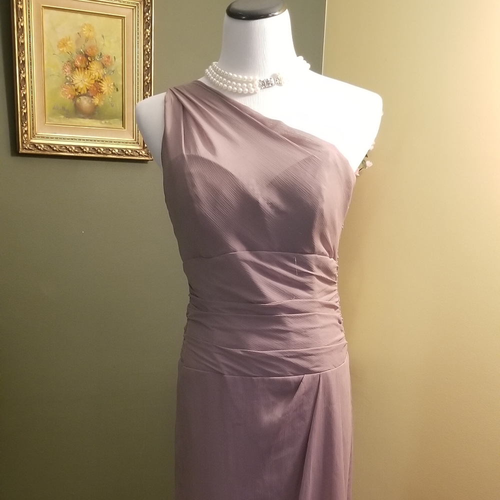 One Shoulder Mother of the Bride Gown 14
